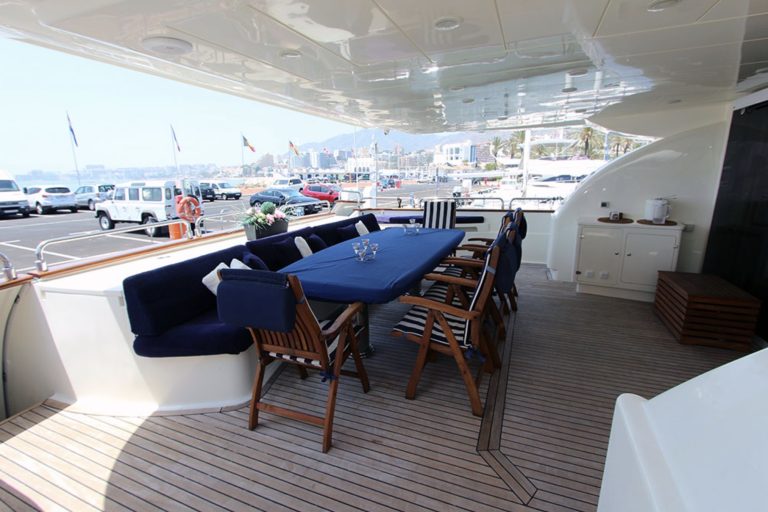 Yachtma Astondoa 102 yacht aft deck